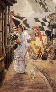 James Tissot A Fete Day at Brighton oil painting artist